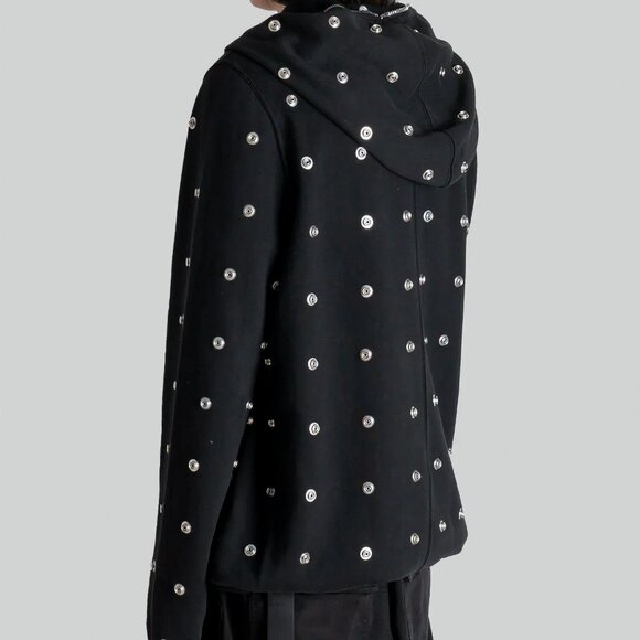 Rick Owens DRKSHDW: Jumbo Gimp Hoodie Press Stud Button Sealed Zip SS24 Lido - Picture 13 of 16